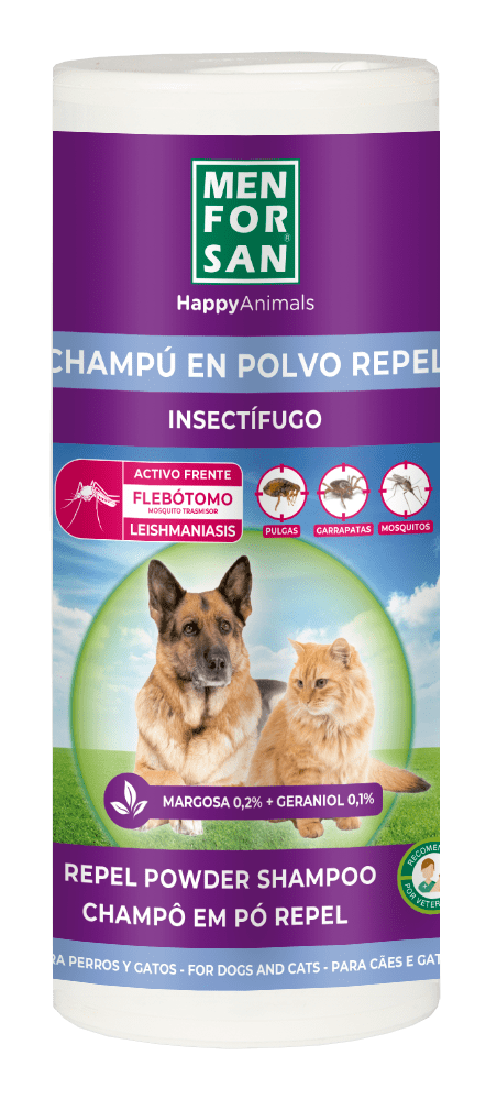 Champu en polvo anti insectos perrows y gatos 250gr 1