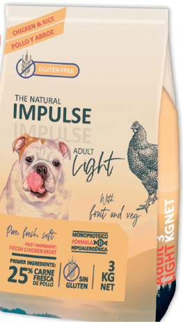 The Natural Impulse Dog Adult Light 3 kg