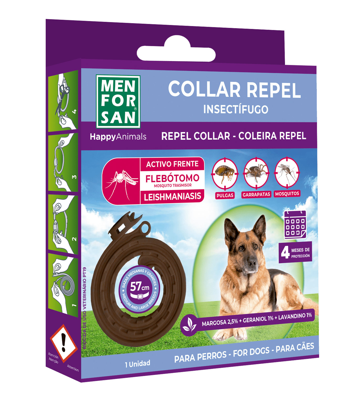 Estuche collar repel perros