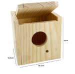 Nido madera ex&oacute;tico Peque&ntilde;o - Imagen 2