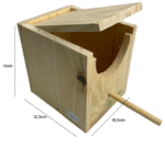 Nido madera ex&oacute;tico mandarim - Imagen 2