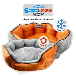 Santorini TermoSwitch  - Cuna reversible naranja/gris Talla S (45x38x20cm) - Imagen 2