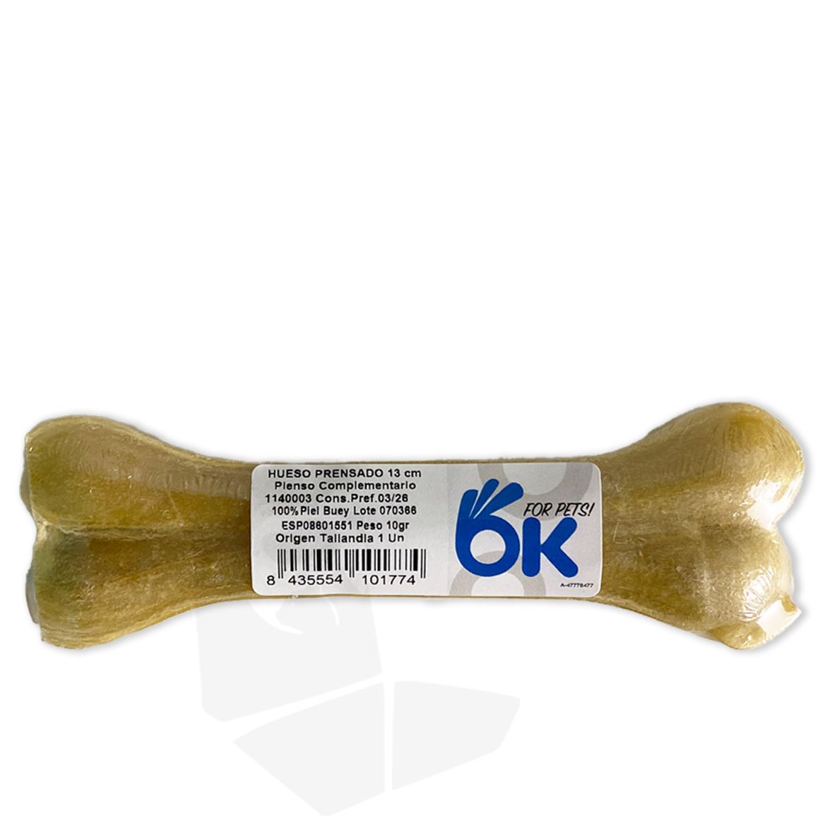 Hueso prensado 21,5cms (blister de 1uds/170gr)