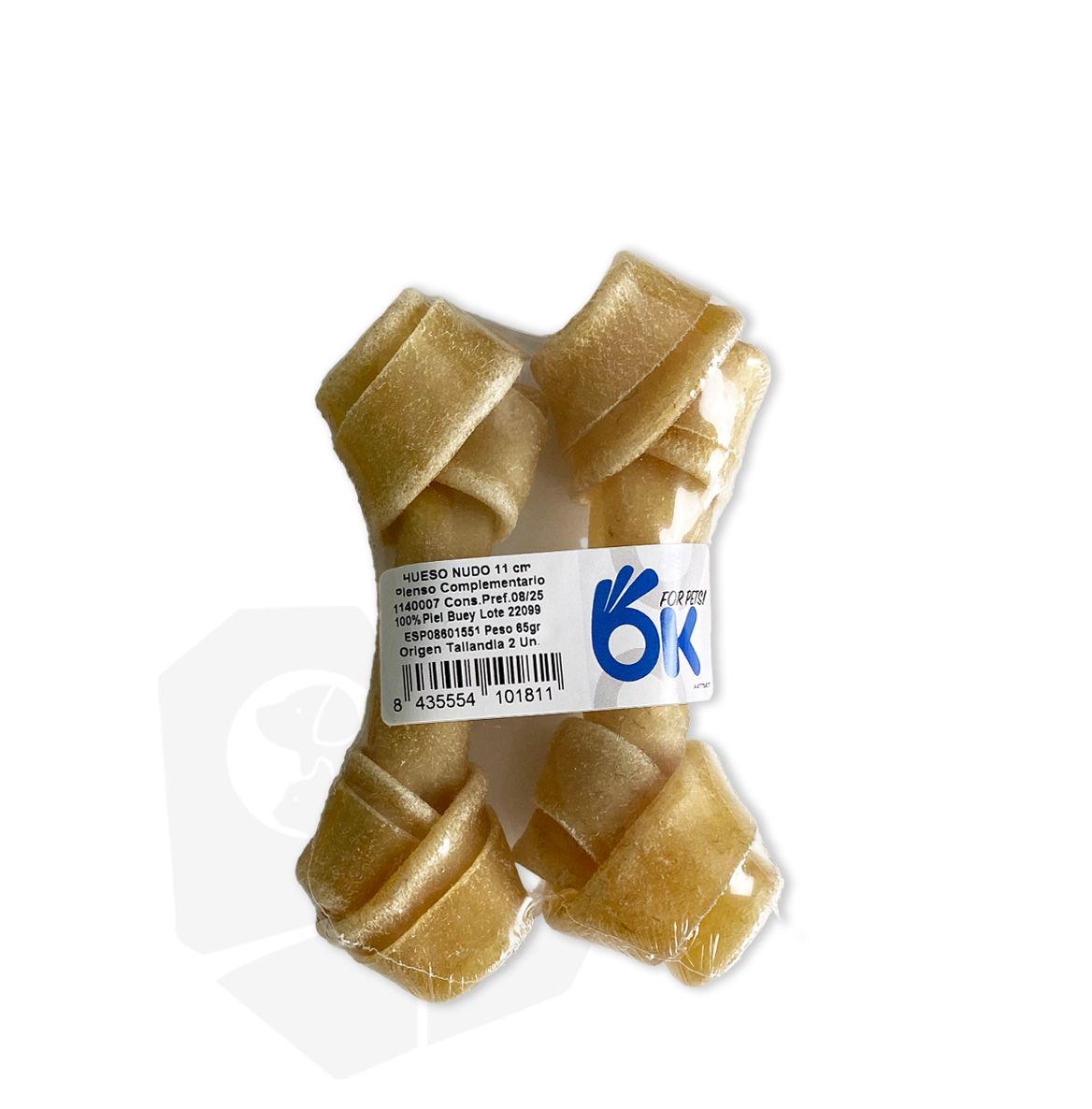 Hueso nudo 11cms (blister de 2uds/50gr)