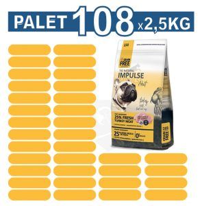 The Natural Impulse Dog Adult pavo GRAIN FREE 2,5kg.