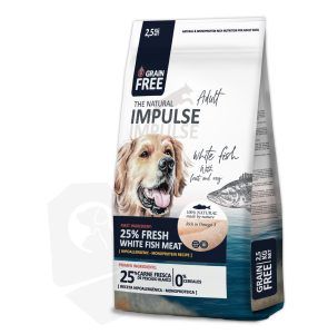 The Natural Impulse Dog Adult pescado blanco GRAIN FREE 2,5 kg