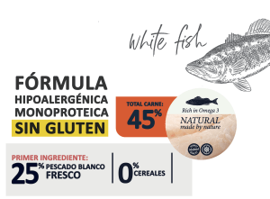 The Natural Impulse Dog Adult pescado blanco GRAIN FREE 10kg. - Imagen 2