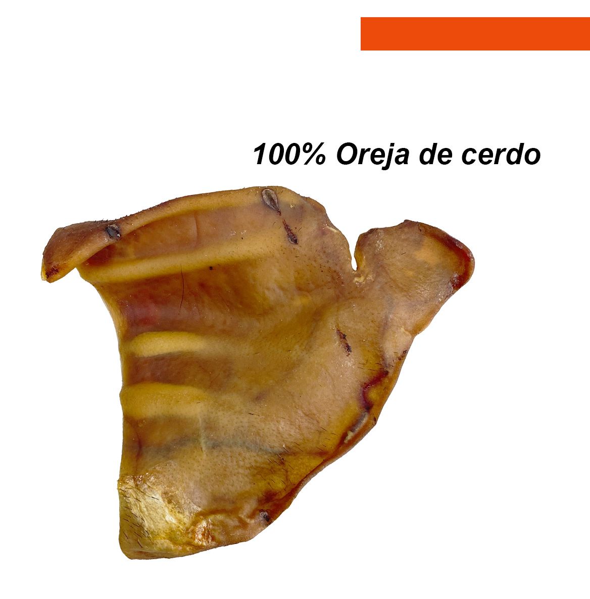 Snack natural 100% oreja de cerdo, caja de 40 uds