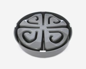 Comedero Antivoracidad INCA S 20,3cm Negro/Gris - Imagen 4