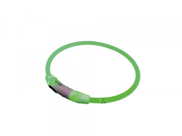 Collar luminoso led Verde M 45 cm
