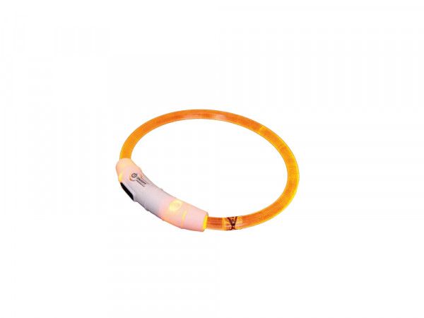 Collar luminoso led Naranja S 35 cm