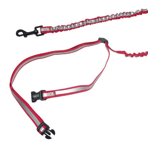 Correa Jogging con mu&ntilde;equera roja l: 80/120 cm; w: 25 mm