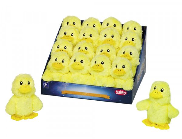 Pato de peluche "Daggi" display 16 unidades, 13 cm