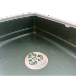 WCAT MixEco verde con borde de pl&aacute;stico reciclado 53x38x12,5cm - Imagen 2