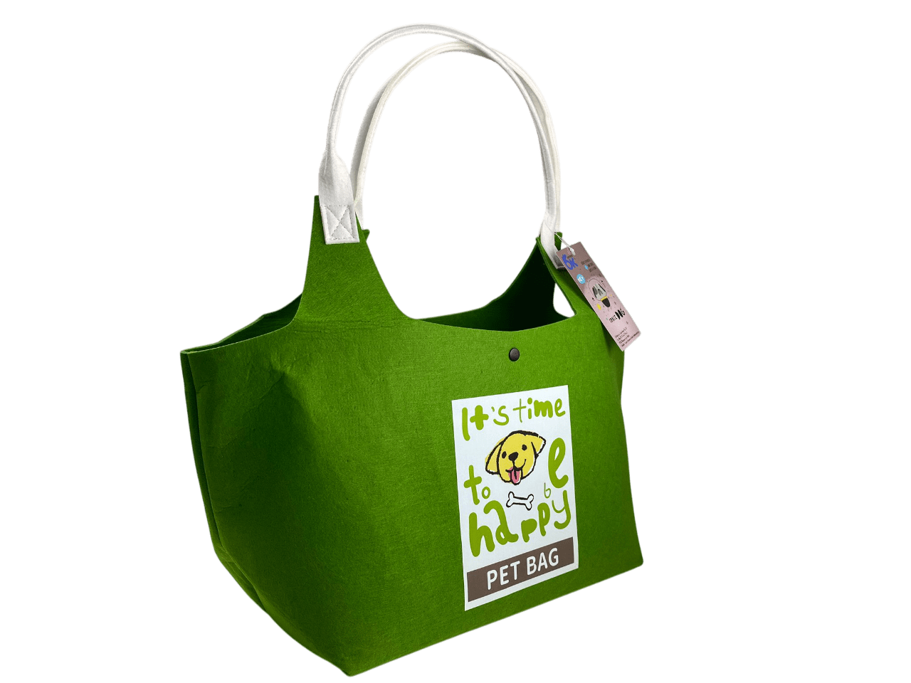 HAPPY - Bolso de transporte verde 37x26x22cm