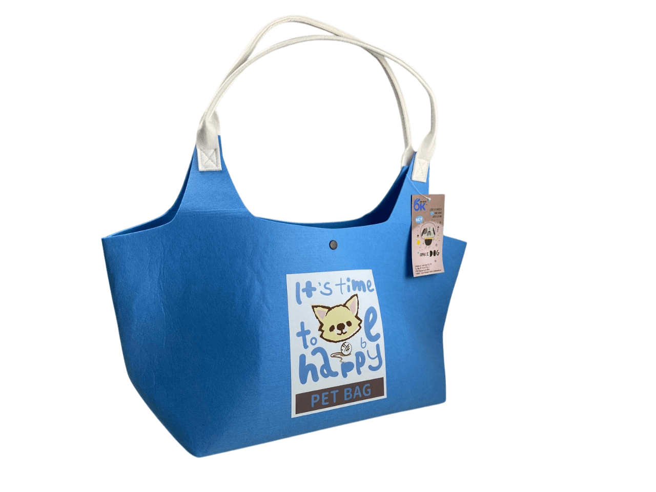 HAPPY - Bolso de transporte azul 37x26x22cm