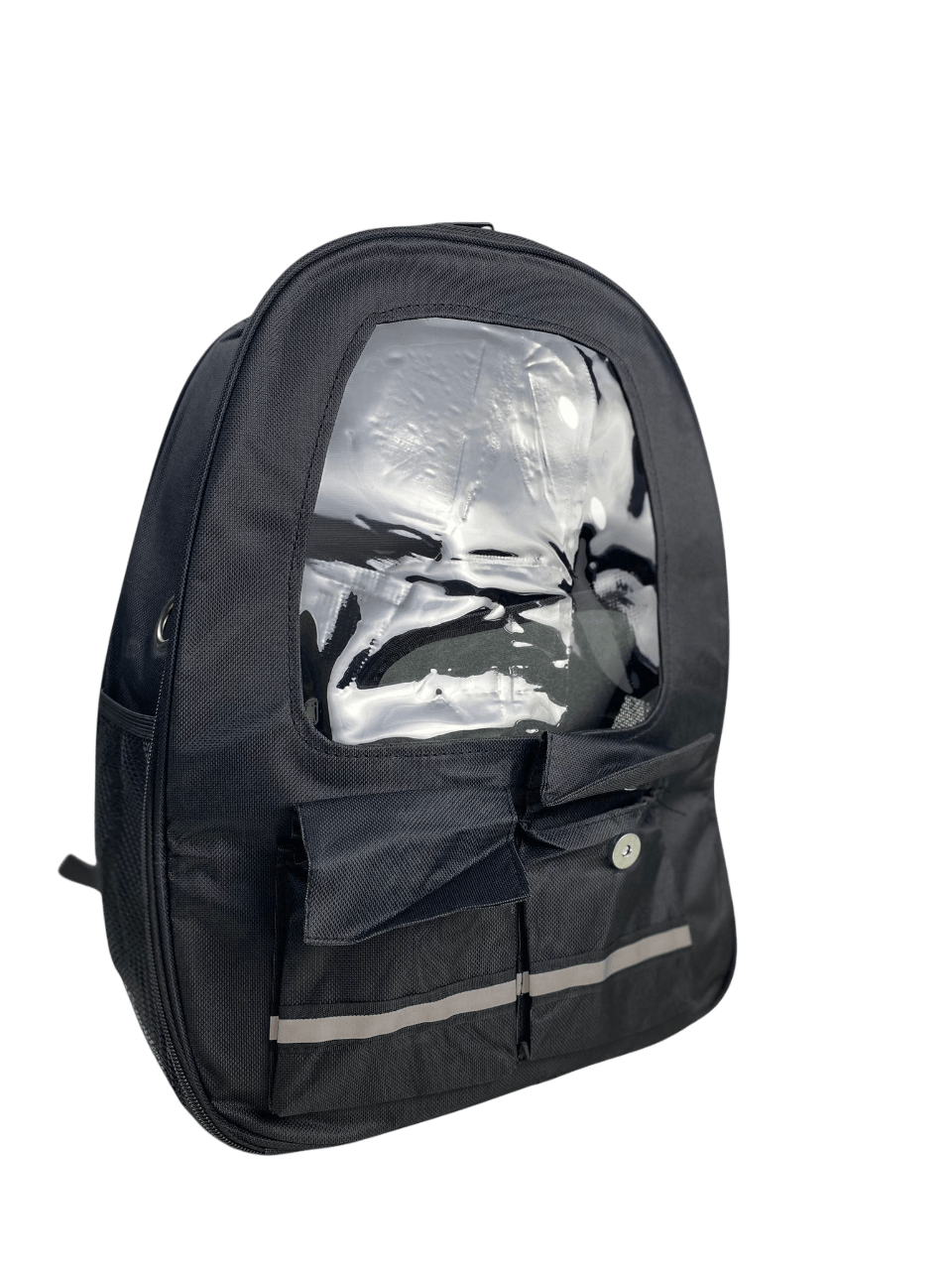 21 CANDY - Mochila de alta calidad negra con ventana 32x19x42cm