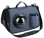 VERSATILE - Bolso azul con visor 44x24x27cm - Imagen 2