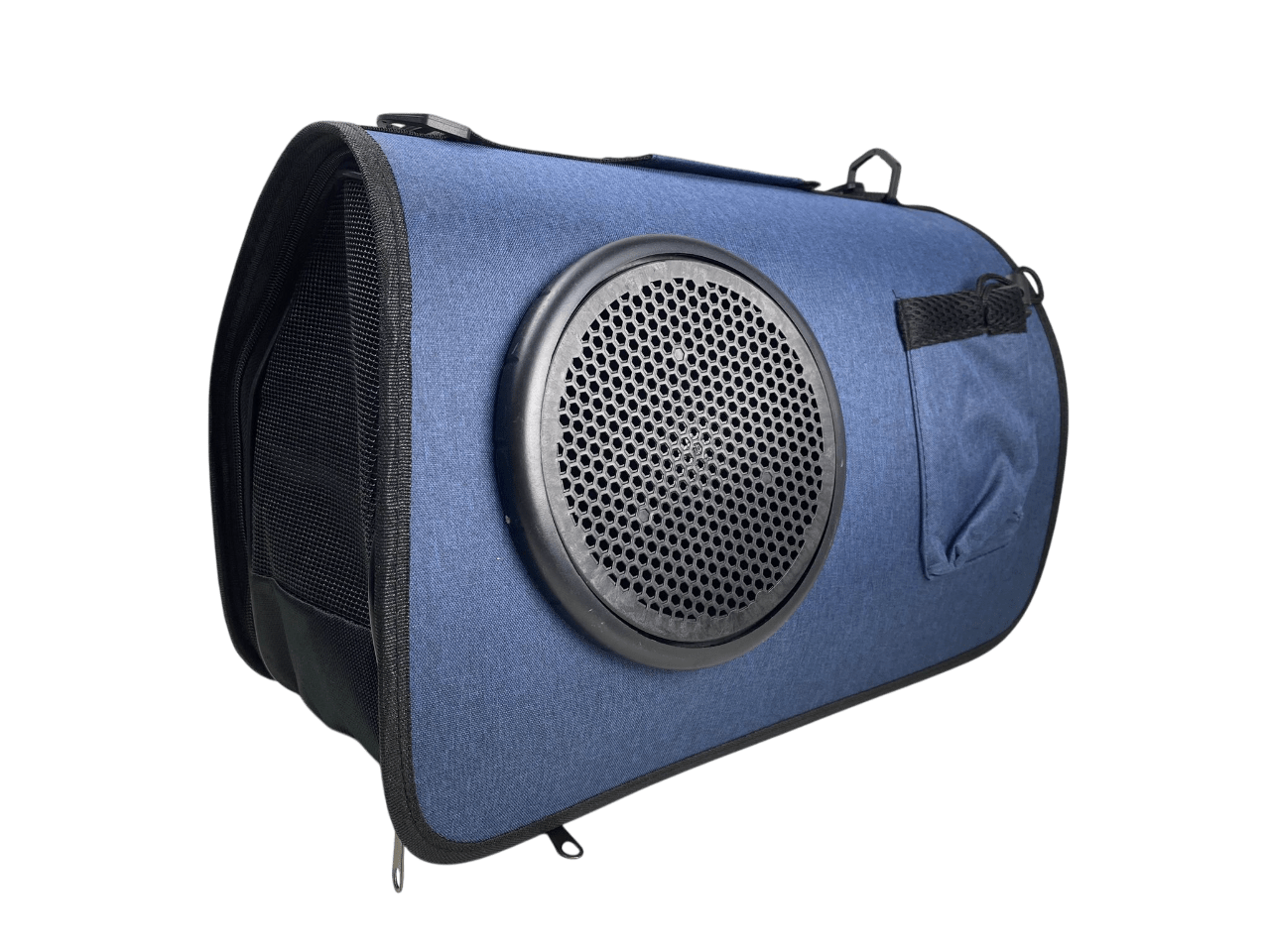 VERSATILE - Bolso azul con visor 44x24x27cm