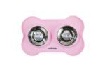 LUUKS UP BONE Comedero doble rosa 36 x 22.5 x 4 cm - Imagen 6