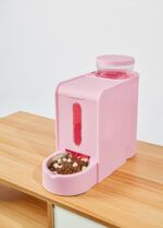 LUUKS UP 2-In-1 GRAVITY Food Feeder And Water Dispenser - Pink - Imagen 3
