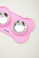 LUUKS UP BONE Comedero doble rosa 36 x 22.5 x 4 cm - Imagen 5