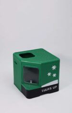 LUUKS UP WINTER Frost Cat Litter Box Verde 53 x 50.8 x 48.3 cm - Imagen 2
