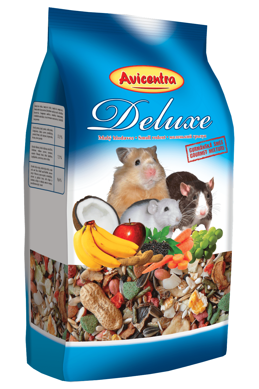 Deluxe - Mezcla para peque&ntilde;os roedores 1 kg (10 cajas)